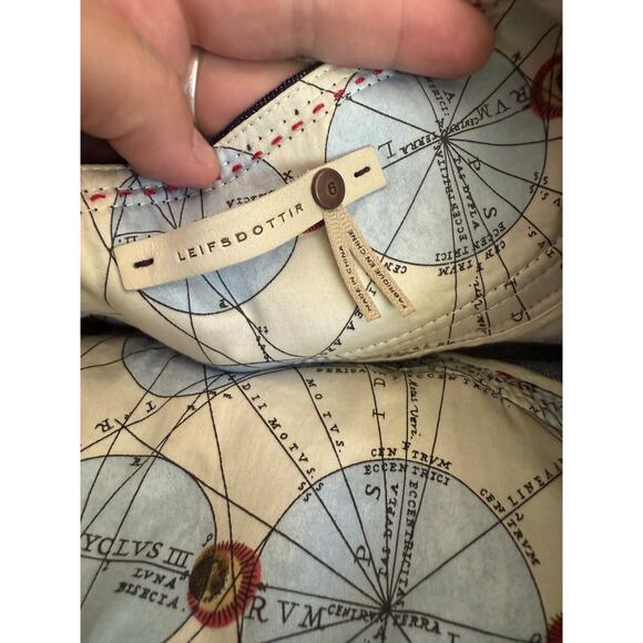 NWT Anthropologie Leifsdottir Gold Button Military Denim Mini Skirt Sz 6 - Picture 4 of 10